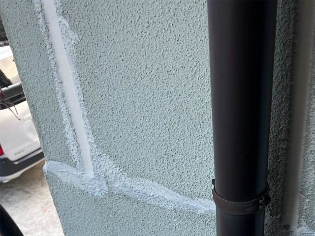 明石市でシール打設後に塗装する外壁